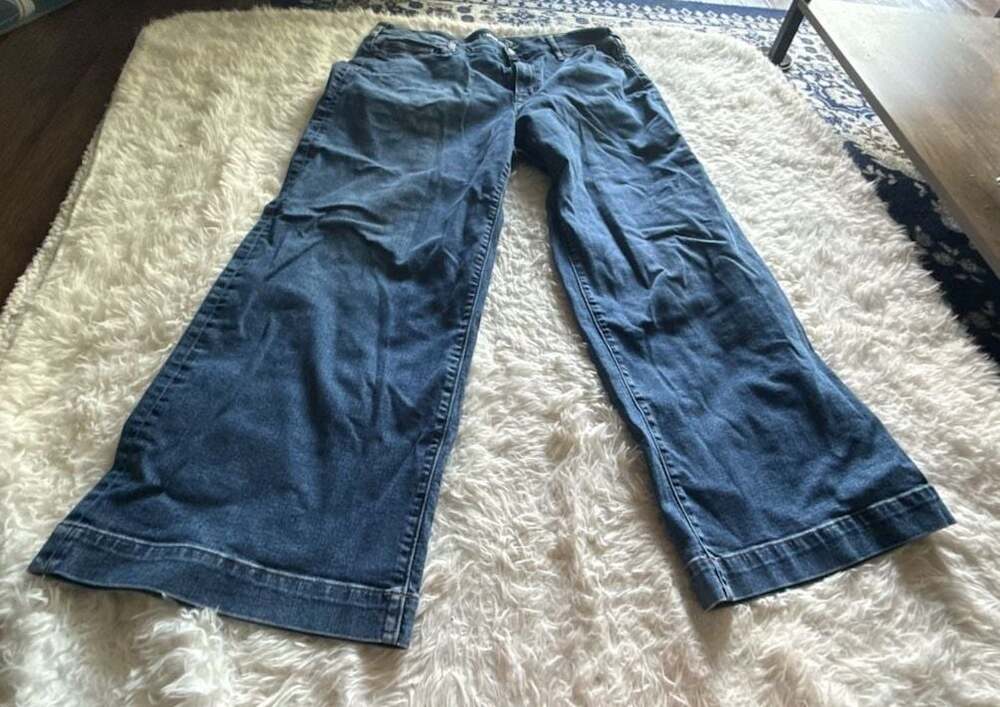 Lands' End Women's Wide Leg Jeans Size 18